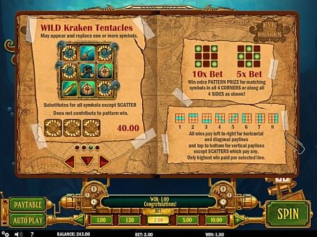 Онлайн слот Eye of the Kraken - Wild Wild в онлайн слоте Eye of the Kraken