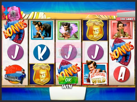 Игровой аппарат Ace Ventura - бонусы и выигрыши Бонусы и выигрыши в игровом аппарате Ace Ventura