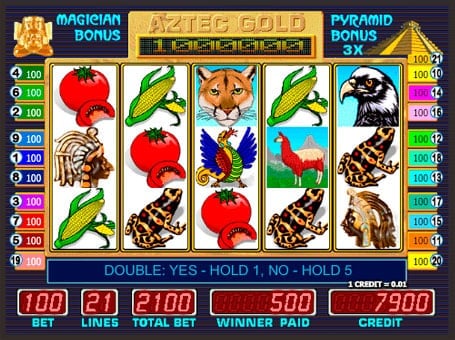 Игровой автомат Aztec Gold - символы Символы в игровом автомате Aztec Gold