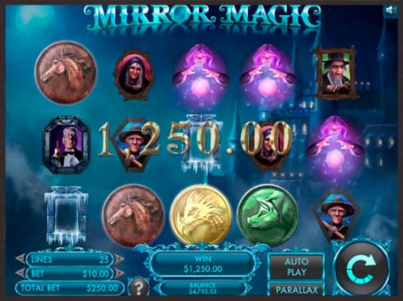 Онлайн слот Mirror Magic - выигрышная комбинация Выигрышная комбинация в онлайн слоте Mirror Magic