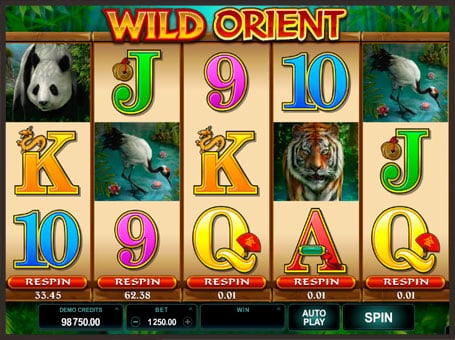 Слот Wild Orient - комбинация символов Комбинация символов в слоте Wild Orient